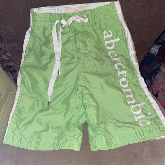 Abercrombie Fitch Swim Neon Green Abercrombie Swim Shorts Size Small In Mens Poshmark
